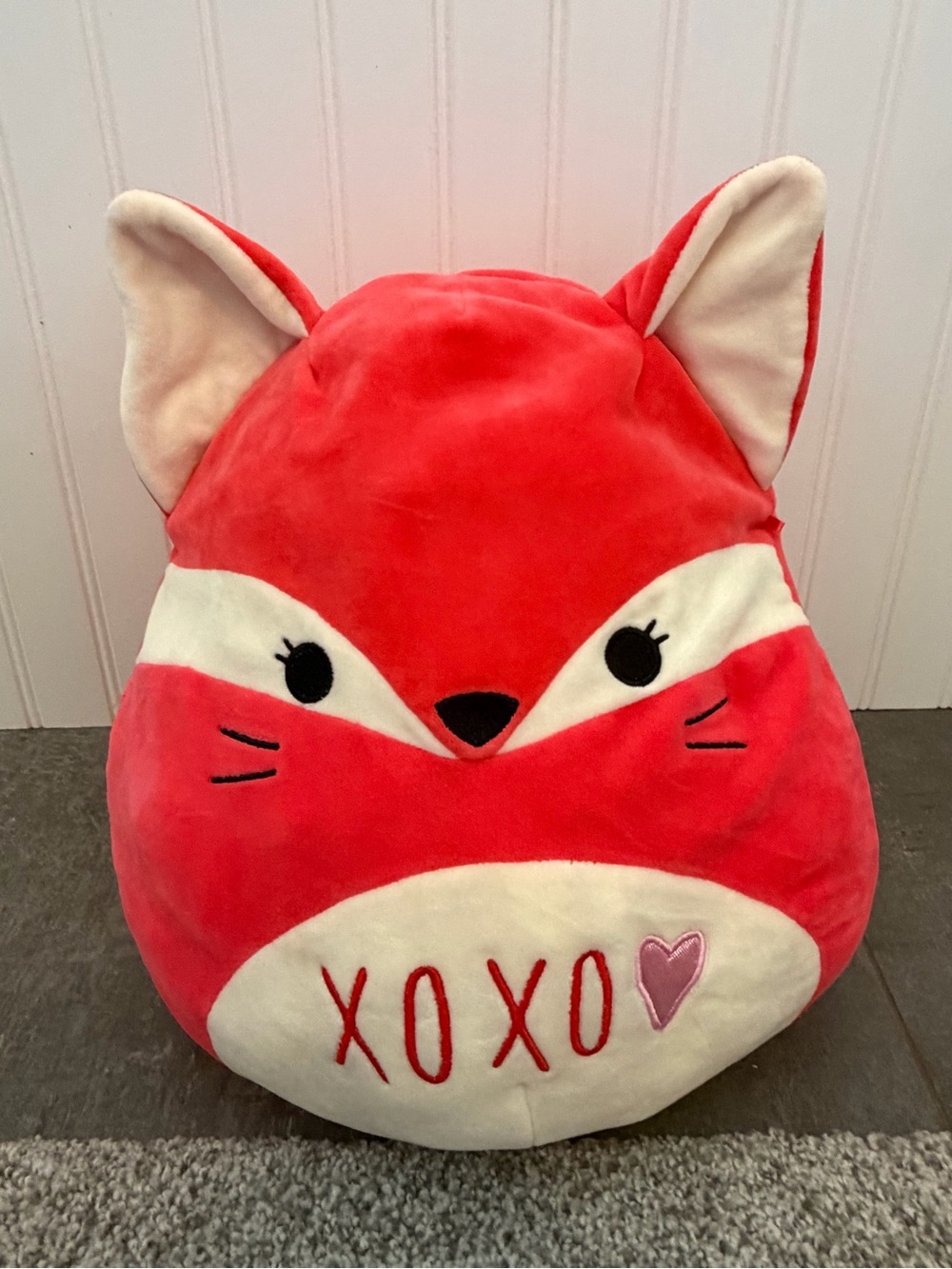 Fifi the Fox featuring an "XOXO" graphic on the belly